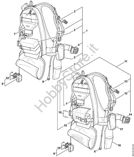 Sistema di trasporto, Apparecchio di comando ASA 65 ASA 65 brand Stihl